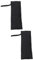 HEMOTON Lot De 2 Housses De Protection Antigel Pour Robinet D'Extérieur En Coton Noir