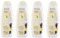 Vidal Bagnodoccia Milky Vanilla, Latte e Vaniglia, Set 4 Flaconi da 500ml, 95% Naturale