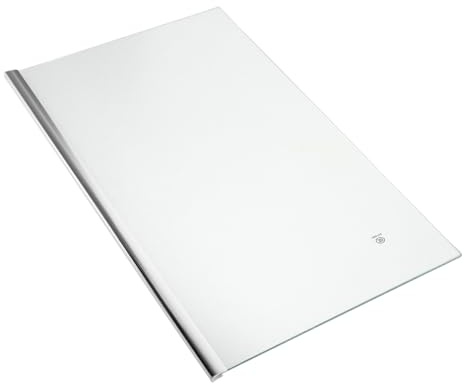 Mipcase Estante de Vidrio Templado para Refrigerador, Estante Divisorio de 40x24 Cm, Resistente y Transparente, Accesorio de Repuesto para Frigorífico Doméstico, Almacenamiento