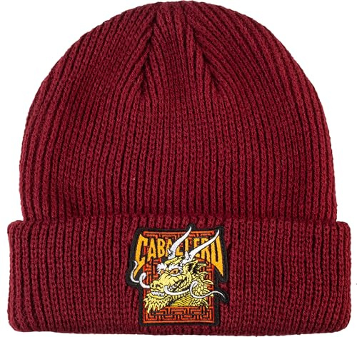 Powell Peralta Steve Caballero Dragon Beanie, Burgundy