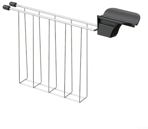 Sandwich Cage Stainless Steel Bread Holder with Heatproof Handles for Toasters and Bread Makers, Safe Handling and Consistent Toasting of Sandwiches (Black)