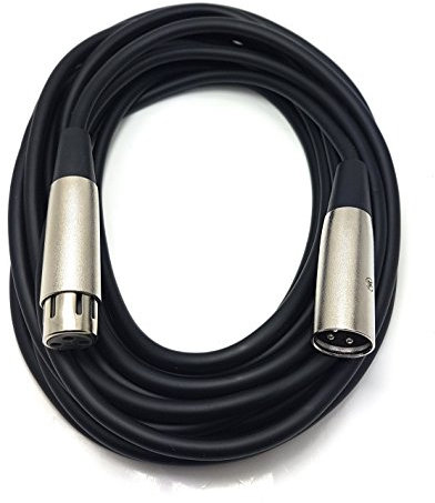 MainCore 6m Long XLR Male To XLR Female Socket Microphone, Instrumental Cable Lead Compatible With Amplifiers,Mixer,Speakers & Other Pro Recording (Available in 0.5m,1m, 2m, 3m, 5m, 6m, 10m) (6m)