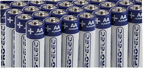 PRO ELEC PSG91111 Ultra Alkaline AA Batteries 100 Pack (Bulk)