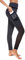 Flatik Sport Leggings Damen mit Taschen，Damen Netzoberfläche yogahose Sporthose Leggings Fitnesshose Sporthose Training Laufende Leggings L