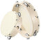 2 Stücke (6 Zoll und 8 Zoll) Handtrommeln für Kinder, Handheld Tamburin, Holz Tambourin, Tamburine mit Glöckchen, Hölzerne einreihige Handtrommel für Kinder, Tanz und Gesangsbegleitung