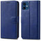iPhone 12/ iPhone 12 Pro 6.1 Leather Case - Premium Wallet Case Leather Flip Cover For iPhone 12/ iPhone 12 Pro [Card Holder] [Magnetic Closure] (Blue)