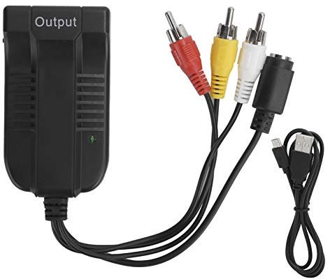 Adaptador Convertidor de S-Video a HDMI, Cable Adaptador 720P 1080P para PC Portátil TV VHS VCR DVD