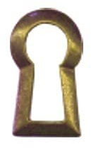 Möbelbeschlag Schlüsselrosette, Messing gegossen,Grösse: 1,3 x 2,0 cm Bestellnummer: RS15M/MP/CH/N, Chrom