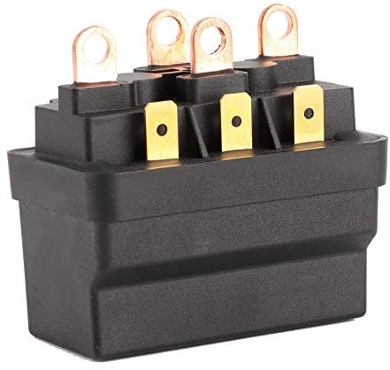 Aramox 12V 120A Winch Relay for ATV UTV 4X4 Vehicles, Universal Winch Solenoid Contact Relay Contactor
