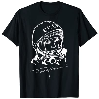 Gagarin Yuri Astronaut Vintage Sputnik Weltraum UdSSR T-Shirt