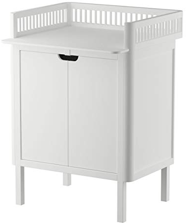 Sebra Wickelkommode mit Türen, Farbe Classic White