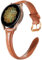 Wearlizer Armband Kompatibel mit Samsung Galaxy Watch 6/7/4/5 40mm 44mm, 20mm Leder Ersatzarmband für Watch 6 Classic/ 5 Pro/4 Classic/Active 2/3 41mm, Brown/Rosegold
