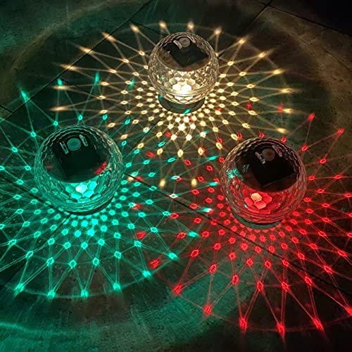 FOKH Solar Pond, Solar Magic Ball Night Led Bath Lights RGB Floating Underwater Disco Light IP66 Waterproof Floating Ball Lamp for Fountain Pool Pond Garden