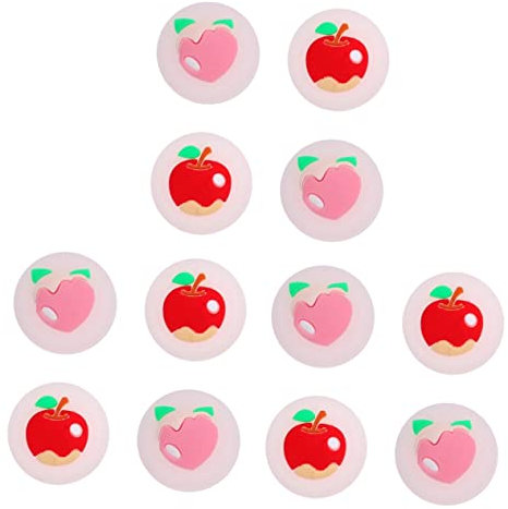 Mikikit 12pcs Silicone Joystick Protective Caps Fruit Design Joystick Grip Button Covers for Gaming Console Joy Stick and Silicone Controller Cover