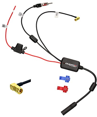 Audioproject A393 - Autoradio DAB Antennensplitter Verstärker SMA auf DIN Antennensplitter Autoradio Digital-Radio DAB+ Plus KFZ Adapter Stecker