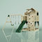 Rebo PolarPlay Kids Climbing Tower & Playhouse - Swing Odin Green