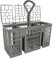 FUBESK Dishwasher Cutlery Basket - Utensil/Cutlery Basket - Fit For Bosch iemens Bauknecht