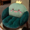 JIAHG Niedliches Sitzkissen Stuhlauflage,Krone Stuhlkissen Plüschkissen,Faules Sofa Sitzkissen,Krone Pfot Stuhl Rückenkissen Nap Kissen Kissen Spielzeug Geschenk für Erwachsene Kinder (Dinosaurier)