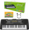 ffalstaff Mini Tastiera Elettronica - 37 Mini Tasti con Microfono, Sequencer, Diversi Tipi di Alimentazione, con Cavo Micro-USB Incluso e E-book Suona la Tastiera (Tastiera con E-BOOK)