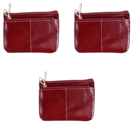 ABOOFAN 3St Damengeldbörse Damen Geldbörse damenbörse Geldbörsen für Damen schlüsseltasche Reißverschlusstasche Kreditnehmerin für Frauen Mode Schlüsselbox Loses Portemonnaie Fräulein