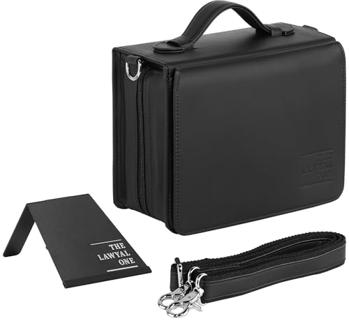 LAWYAL ONE The Habersack Tasche 2025 Schwarz Inkl. Federmäppchen, Lesezeichen, Buchstütze/Ständer, Kunst-Leder, Sartorius - Die Schutz-Hülle Für Deine Gesetze Neues Modell XL Buch