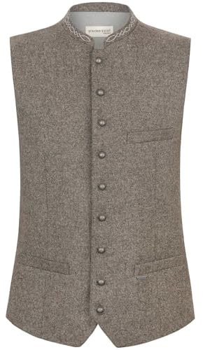 Stockerpoint Devito Herren Trachtenweste, kiesel, 52
