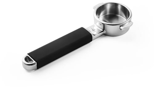MHW-3BOMBER Portafiltro sin fondo de 58 mm compatible con máquinas de café E61, ECM, Rocket, Synesso, VBM, SUS304, portafiltro espresso de acero de una sola pieza con cesta de filtro no desmontable,