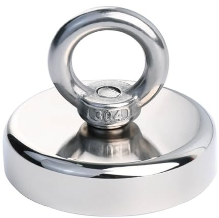 Magnet Stark, 2.36inch Super Neodym Magnet Magnetfischen, Sehr Starker Magnet, Magneten Starker Halt Extra Starke Magnete, Hochleistungsmagnet zum Apportieren Beim Fluss-Schatzsuche Und Magnetfischen
