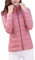 Manteau Hiver Femme Veste Manteau Chaud Doudounes Manches Longues Outwear (FR/ES, Alpha/lettres, TG, Taille normale, Taille normale, Rose foncé)