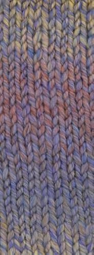 Lana Grossa Merino Twister 18 - Graullila/Grau/Gelb/Rosa/Rost/Veilchenblau