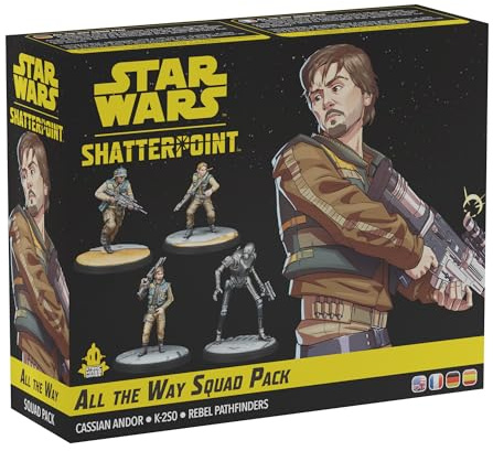 Atomic Mass Games Star Wars Shatterpoint : All The Way Squad Pack Jeu de Figurines à partir de 14 Ans 2 Joueurs Temps de Jeu ou Plus de 90 Minutes de Temps de Jeu