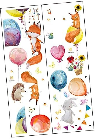 KOMBIUDA Deko Babyzimmer Junge 1 Satz Aufkleber Hund Luft Kinderzimmer Wanddeko Wandpolsterung Kinderzimmer Wandsticker Wohnzimmerdeko Tapete Mit Tierballonmuster Kinderzimmer Wandtattoo Pvc