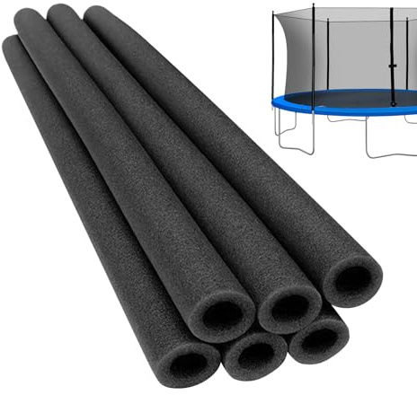 6 Stück Trampolin Schaumstoff Rohre, Stangenschutz Polster 88 cm, Schaumstoffrohre für Trampolin Umrandung, Ersatz Trampolinstange Schaumstoffschlauch, für Innen- und Außenbereich