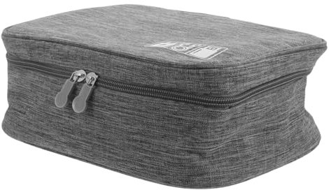 Travel Electronics Organizer Portable Charger Case Travel Cable Organizer Pouch for Digital Accessories Stylish and Versatile Gadget Bag for Men and Women Grey