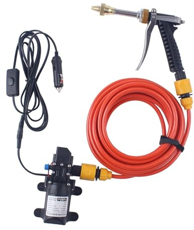 Bomba de pistola for lavado de coches, limpiador de alta presión, 12V, lavadora portátil for el cuidado del coche, dispositivo de limpieza eléctrica