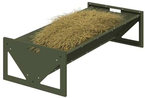 vidaXL Fodertrog för boskap Olivgrön 108 x 50 x 28 cm 10 kg