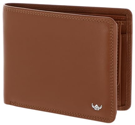 Golden Head Leder Geldbörse Polo RFID Protect Scheintasche 1125 Cognac braun