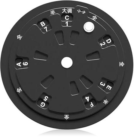Guitar Music Theory Practice Wheel Aluminum Alloy Portable Design Simplifies Scale Modes and Chord Relationships Guitar Chord Wheel