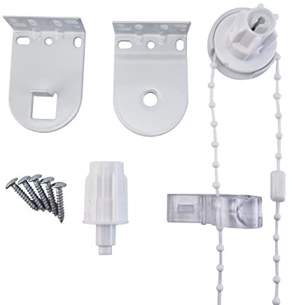 25mm Quality Metal Bracket Upgrade Roller Blind Fittings Spare Kit White Heavy Duty