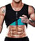 Men Sauna Vest Hot Sweat Waist Trainer Corset Neoprene Tank Top Shapewear Slimming Shirt Workout Suit, Black, XS