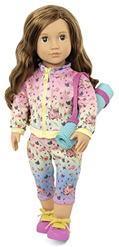 Our Generation - Puppe Lucy Grace Yogalehrerin mit Sportmatte, Bunt, BD31184Z