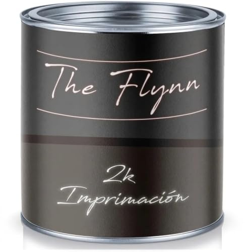 primer 2K di alta qualità opaco vernice bicomponente incl. indurente kit selezione colori Bianco Grigio Nero (Grigio, 1 kg) The Flynn