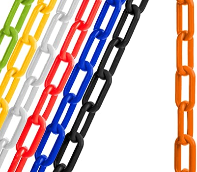 US Weight Sicherheitskette aus Kunststoff, 5,1 cm x 15,7 m, Orange SunShield UV-beständige Technologie
