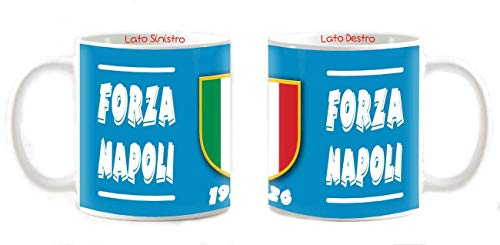 My Cust Tazza Mug compatibile con Napoli Personalizzabile Forza 1926 con scudetto
