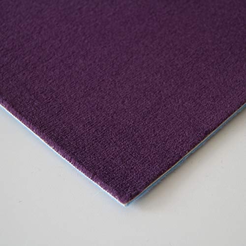 Steffensmeier Velours Teppichboden Verona Meterware | Auslegware für Kinderzimmer Wohnzimmer Schlafzimmer | Aubergine, Größe: 100x300 cm