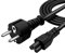 Ywcking 3Pin AC Cordon de Trèfle, 1.8M Cable Alimentation PC Tripolaire CEE7 3 Voies vers IEC 320 C5, pour HP Dell ASUS Acer Sony Lenovo Samsung Ordinateur Portable, Scanners, Imprimantes et Plus.