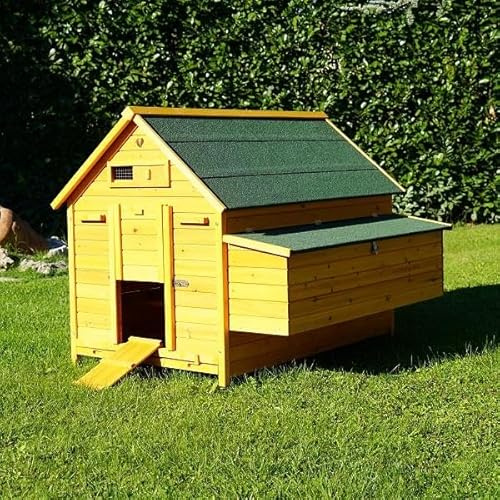 Hühnerstall Hühnerhaus aus Holz XXXL | Bitumendach