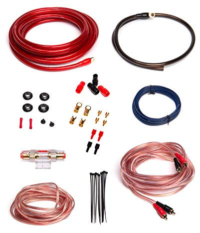 Sound Storm Laboratories AKS4 4 Gauge Amplifier Installation Wiring Kit - A Car Amplifier Wiring Kit Helps You Make Connections and Brings Power To Your Radio, Subwoofers and Speakers, amp wiring kit