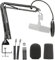 YOUSHARES SM7B Boom Arm with SM7B Pop Filter/Windscreen - Upgraded Mic Arm Compatible with Shure SM7B Dynamic Vocal Microphone, Heavy Duty Mic Stand Provide More Ways to Create.