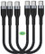 HOTNOW Cable USB C a USB C Paquete de 3 de 30cm,0,3m Cable de carga rápida PD tipo C de 60 W Compatible con Samsung Galaxy S21 / S21 + / S20 + Ultra Note 20, Pixel 4/3 XL, MacBook Air iPad Pro 2020
